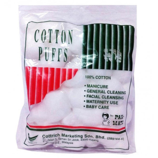 Cotton Puffs / Cotton Ball (100 balls /pkt)